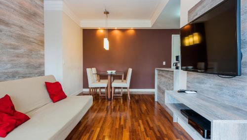 BHaus Morumbi IN Jardim Sul - 50m2 - Cama Queen - Linda Vista 12o andar - Apartamento 1 quarto com Varanda - Shopping Jardim Sul - Vaga de Garagem - Piscina - Academia - Acomoda 3 pessoas - IN1 - Foto 5