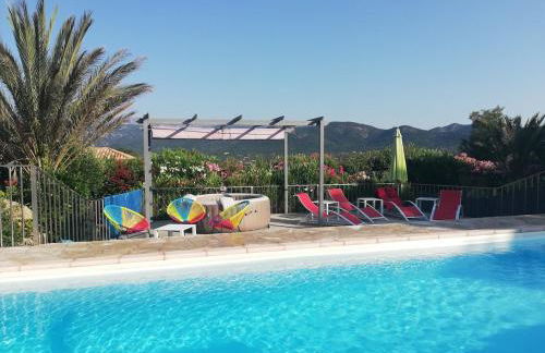 Villa les Palmiers pool spa view of Bavella - Foto 2