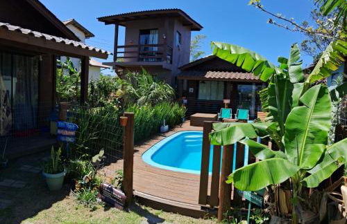 Chalés Praia do Rosa piscina compartilhada - Foto 16