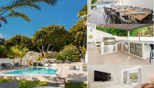 Marbella, Costabella - Beachfront Villa with Heated Pool - Foto 1, sunbed