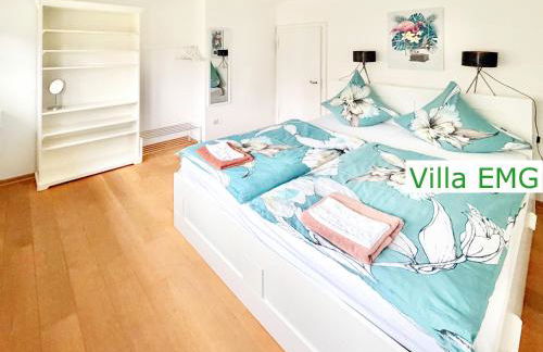 Villa EMG Ferienhaus in Alleinlage mit Privatsee Jacuzzi und Sauna für bis zu 22 Personen bei Osnabrück - Foto 50