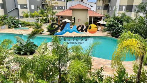 Jardim das Palmeiras II Home Resort JP2 Ubatuba - Apartamento com 2 Dorms, 1 Suíte, Condomínio com Piscina Adulto e Infantil, Jacuzzi Aquecida,Sauna, Churrasqueira, Academia, Salão de Jogos e Playground - Foto 5