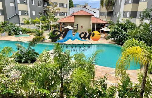 Jardim das Palmeiras II Home Resort JP2 Ubatuba - Apartamento com 2 Dorms, 1 Suíte, Condomínio com Piscina Adulto e Infantil, Jacuzzi Aquecida,Sauna, Churrasqueira, Academia, Salão de Jogos e Playground - Foto 5