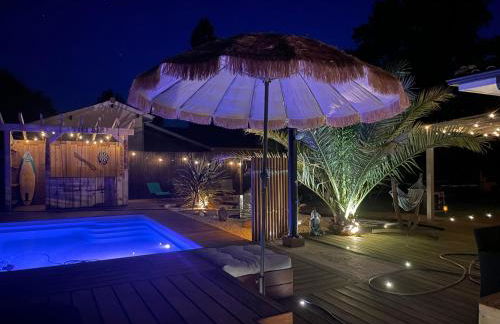 Villa de charme avec piscine privée et clim 8 pers près du lac de Parentis - Foto 17