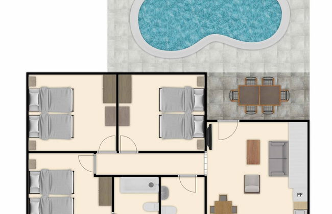 Villa Raquel Blanes - Foto 2