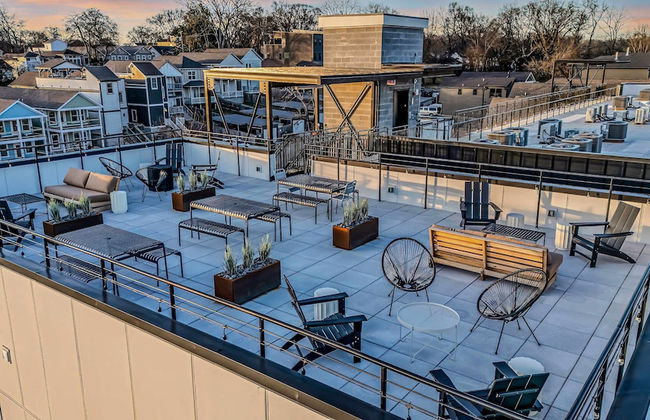 Nashville Vibes Rooftop Karaoke Fire Pit Downtown - Foto 59