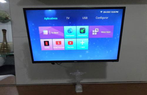 Sala living em prédio Familiar na Av da Praia - Foto 8