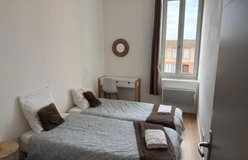 ABEILLE - 2 chambres et 1 canapé-lit, 1er étage, parking - Foto 12