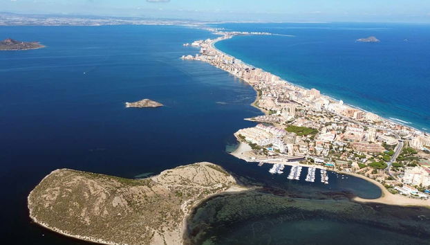 Balade en bateau sur la Mar Menor - Foto 3, Vue aérienne sur le Mar Menor