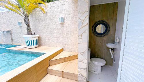 Recantos Pinheiros - Casa inteira, até 15 hóspedes - Piscina privativa, sinuca, ar condicionado e TVs nos 4 quartos - Condomínio Orla 500, lado praia - Unamar, Cabo Frio-RJ - Foto 5