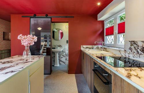 Love room avec Spa privatif "la Courtisane" - Sofa Tantra, terasse, salon d'hiver sous dôme transparent chauffé - love-room-alsace-67 - Foto 21