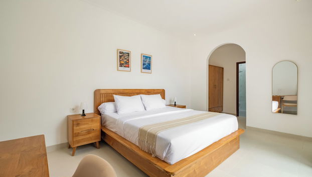 Serene Tropical 2BR Villa in Nyanyi with Private Pool - Foto 2, Habitación