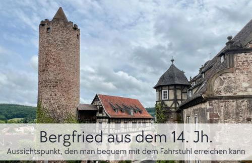 TÜRMERSTUBE - Apartment in der Hinterburg Schlitz - mit Aufzug, Parkplatz, E-Ladestation & Garten - Hunde willkommen - Foto 39