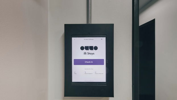 Mostrador de check-in y check-out