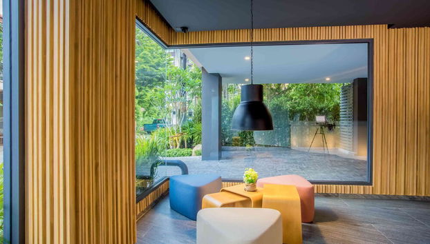 Zona de estar del vestíbulo