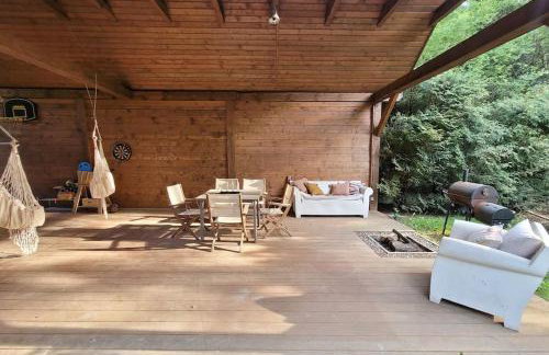 Leśny dom z basenem w okolicy Zegrza - Foto 41