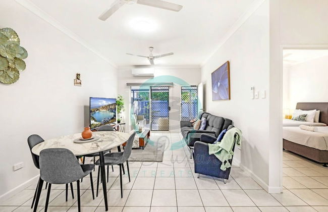 Zen Hideaway Cozy 2BR Haven Office Dual Patio - Foto 7