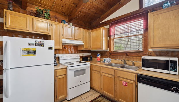 A Lover's Paradise 1 Bedroom Cabin Heavenly Views Resort - Foto 5, Cocina privada