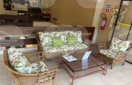 Flat Perfeito Flat Amarilis em Riviera São Lourenço com café da manhã e enxoval completo toalhas praia e piscina com trocas - Foto 43