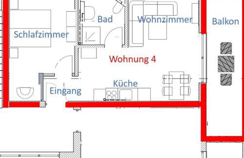 Ferienwohnungen "Godewind", Appartements mit Balkon oder Terrasse - Foto 24