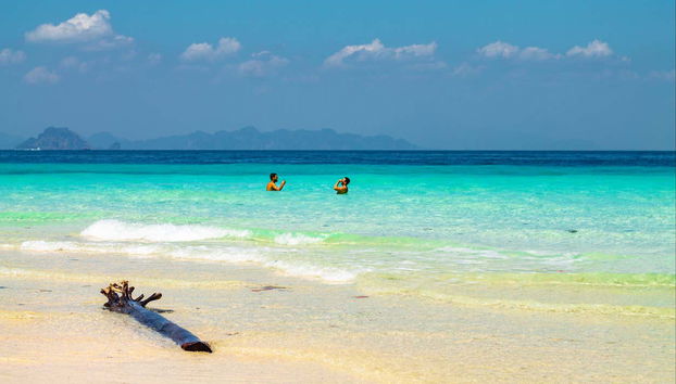 Paisagens paradisíacas nas ilhas Phi Phi