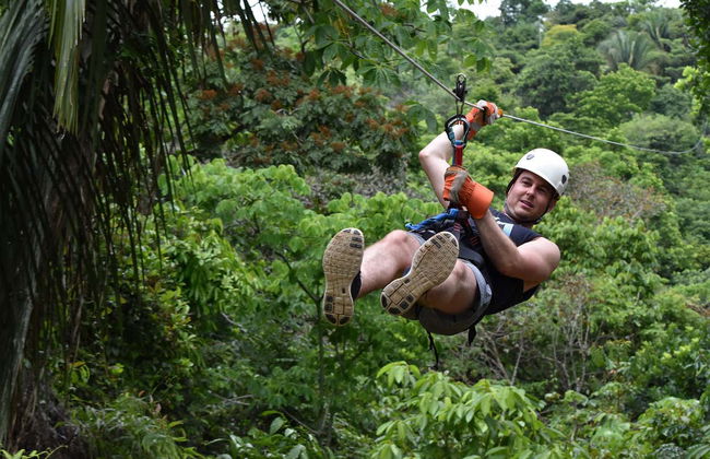 Tirolesa sobre a selva tropical - Foto 3