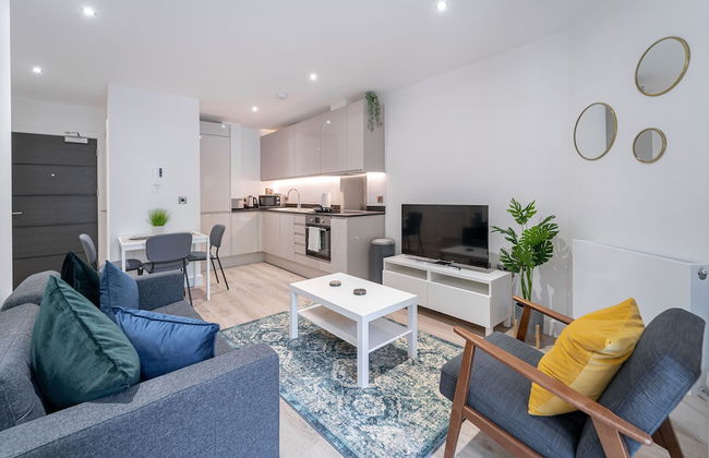 Modern 1 bed Apartment in Central Solihull - Foto 1