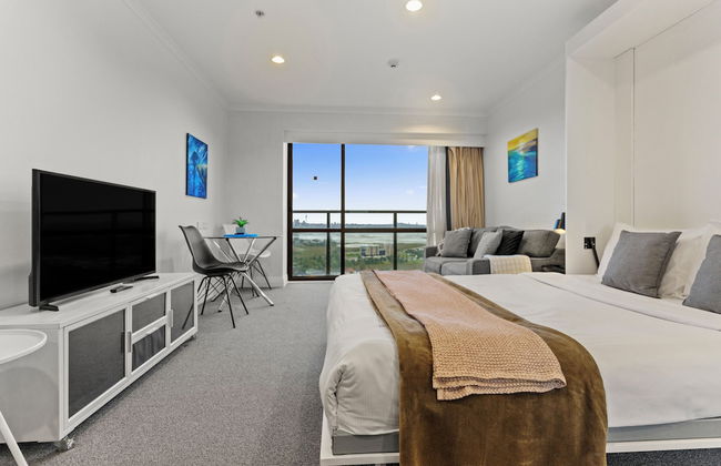 Sea City Views Takapuna Studio w Carpark - Foto 6