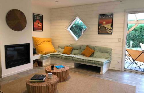 BEACH HOUSE DE CHARME A MESSANGES. LA MAISON BLEUE - Photo 28