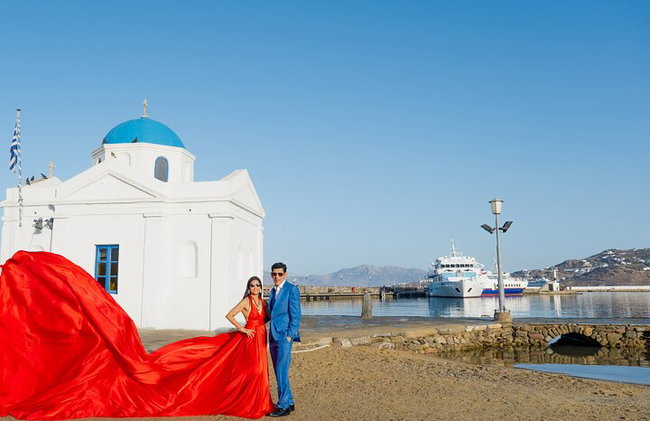 Mykonos Dream FLying Dress Photoshoot - Photo 7