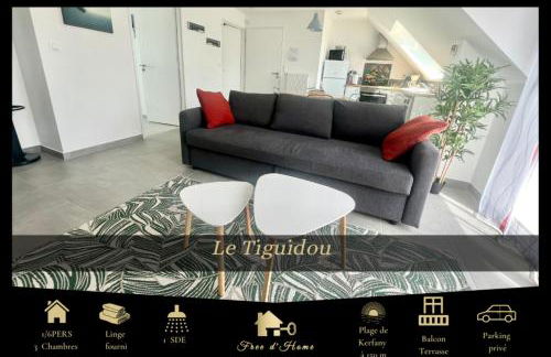 Le Tiguidou, Cosy, lumineux, 2-6 pers, plage 300m - Foto 1