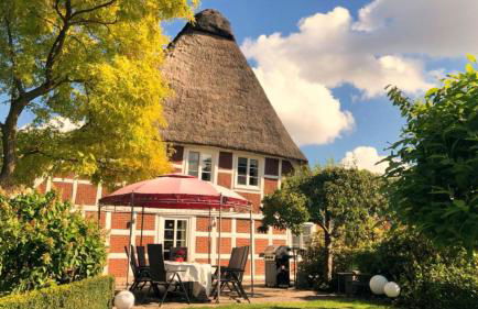 Ferienwohnung Hotel Appartement 2 Schlafzimmer Altes Landhaus Oste mit Terrasse, Grill, Küche, Bad, WLAN, nah am Nordsee Strand - Foto 26