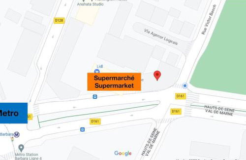 2P calme - climatisation - 70m du métro M4 Barbara - 4 pers maximum - Foto 31