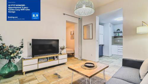 LE PTIT HONORE - Appartement 2 pers - Centre Cosy WiFi Clim Garage - Foto 4