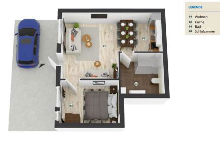 FeWo Urban Gotha-Apartment Friedenstein- Am Schlosspark- Parken an der der Tür- Barrierefrei, 900 Meter zum Bahnhof - Wallbox - Foto 10