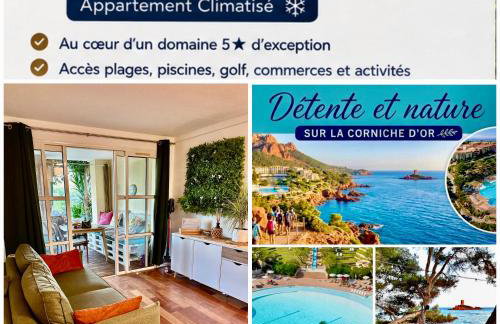 Appartement Premium Genius - Chambre séparée -vue Mer -Jardin Clôturé -Terrasse -Parking - Piscine Chauffée du 04 Avril au 01 Novembre- Saint Raphaël - Foto 1