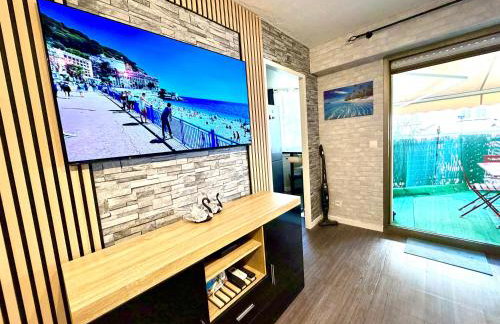 studio city center beach side free paddle beautiful terrace - Foto 24