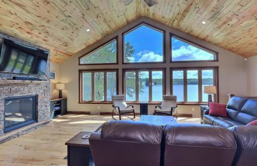 Northwoods WI 6BR Lakefront Cabin Retreat on Lake Nokomis - Minnohawk Lodge - Foto 20