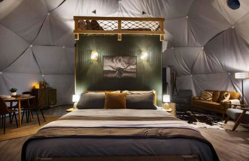 Glamping Dome w Hot Tub Fire Pit & River Access - Foto 47