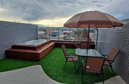 Apartamento Sofisticado Ed Del Paine terraço com hidro - Foto 44