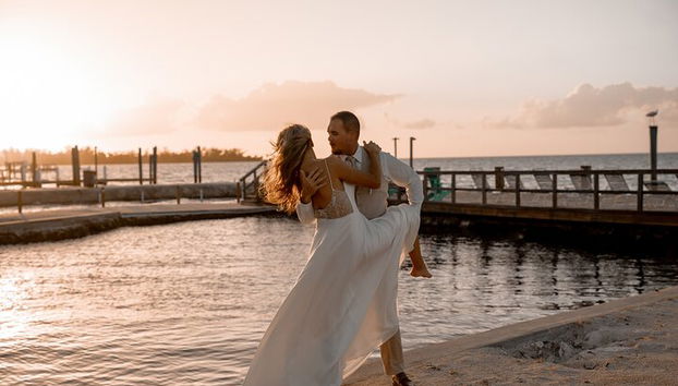 Casamento Miami Beach Fotografia - Foto 2, Miami Wedding Photographer Villas Channel: casamento ao pôr do sol em Isla Morada, Fl