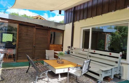 Ferienwohnung mit Garten und Bergblick - Foto 43