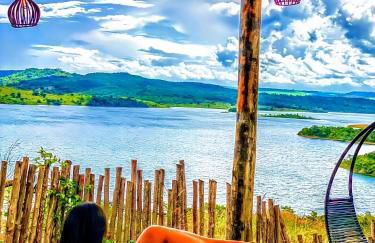 Chalé Mirante, piscina, cachoeira, lago e vista espetacular em Alexânia Goiás - Foto 40
