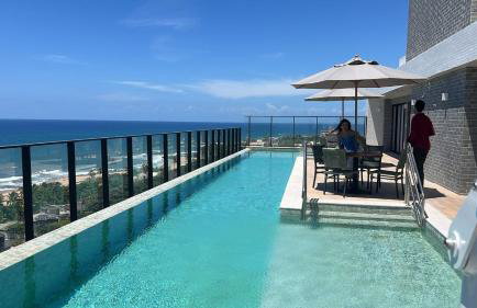 Studio Rooftop em frente ao Mar na Praia de itapua - Foto 2