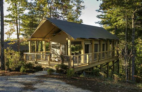 Secluded Tree Tent with Outdoor Soaking Tub & Pizza Oven Near Blue Ridge Waterfalls, Zirconia, North Carolina - Foto 22