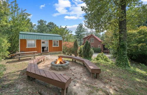 Luxury Cabin 45 Min to Asheville Hot Tub & Fire pit - Foto 27