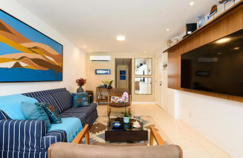 Frente Mar no Recreio com Varanda Privativa Ideal para Família - Foto 9