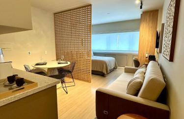 Studio 404 com Piscina e Academia Ar Condicionado no Centro Cívico com Garagem - Foto 9