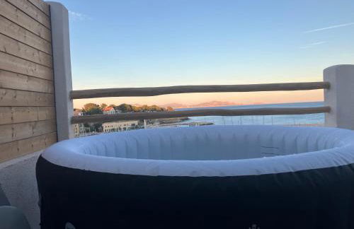 T2 vue sur le port jacuzzi terrasse et parking - Foto 59