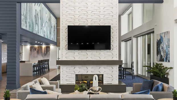 Coin salon dans le hall